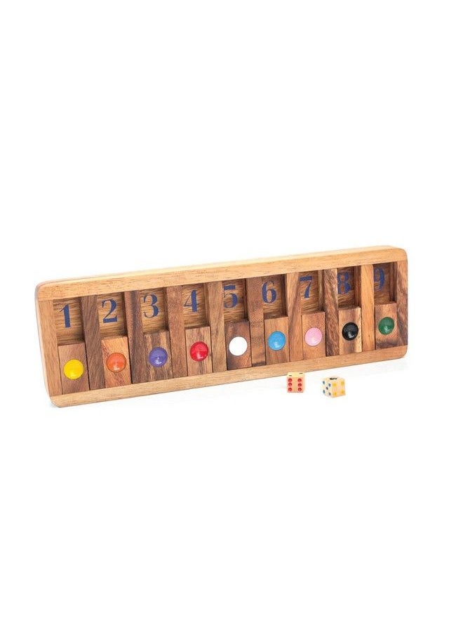 BSIRI - Shut The Box Board Games Wooden With Math Board Games Kids Player Wooden Box Of Brain Teaser Puzzles For Family Educational Board Games And Get Fun On Game To Teach Kids To Count On Math - Image 1