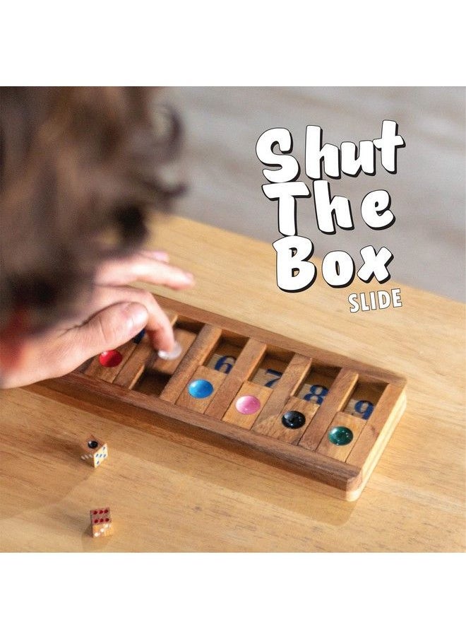 BSIRI - Shut The Box Board Games Wooden With Math Board Games Kids Player Wooden Box Of Brain Teaser Puzzles For Family Educational Board Games And Get Fun On Game To Teach Kids To Count On Math - Image 1