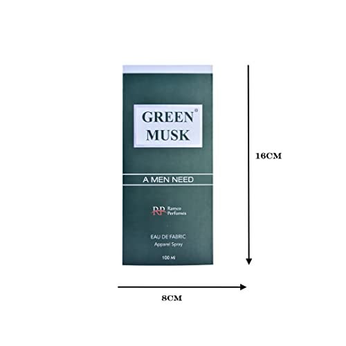 Ramco Green Musk Apparel Perfume Spray For Men, 100ml (Floral, Fresh, Green, Sweet) - Image 5