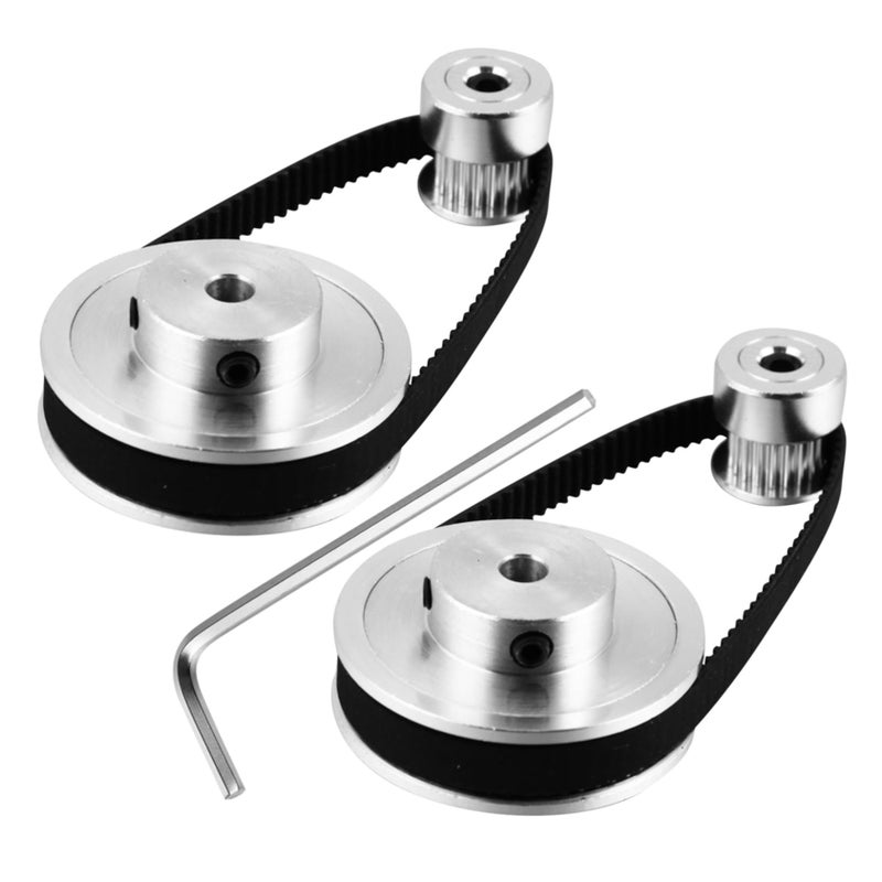 Synchronous Wheel Pulley Belt Kit with Screws and Allen Wrench for Smooth Printer Installation - Image 2
