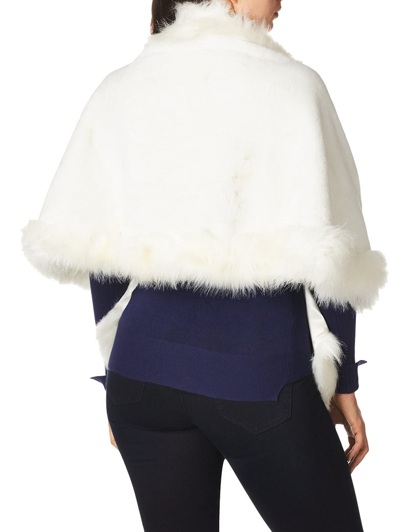 Rubies Forum Novelties womens Vintage Hollywood Faux Mink Stole Adult Sized Costumes, White, One Size US - Image 3