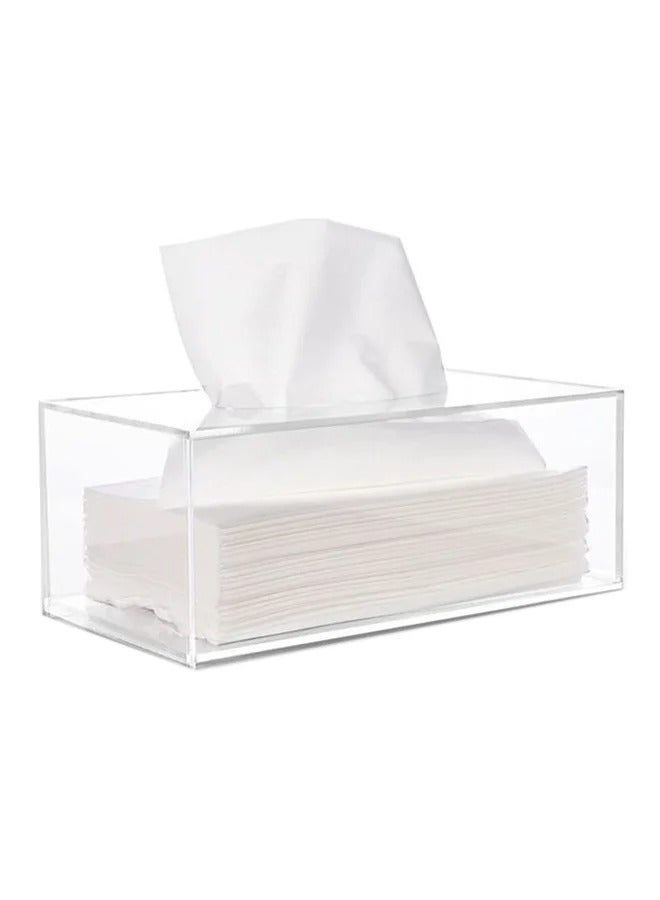Clear Acrylic Tissue Box Clear 22.5x12x9cm - Image 1