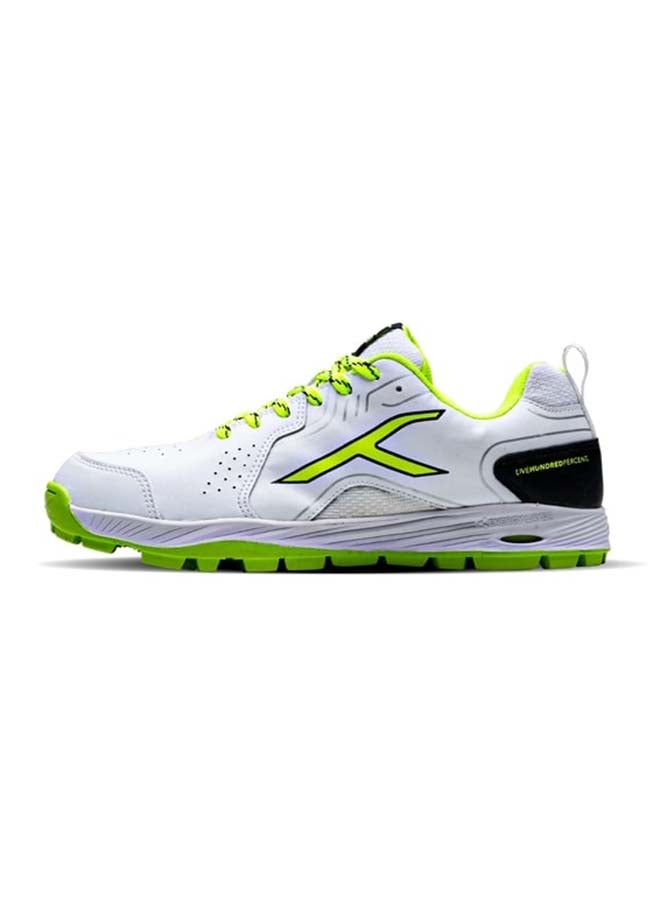 HUNDRED PitchForce Cricket Shoes - White/ Lime/Black - Image 1