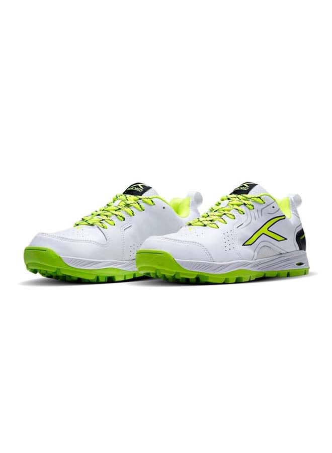 HUNDRED PitchForce Cricket Shoes - White/ Lime/Black - Image 2