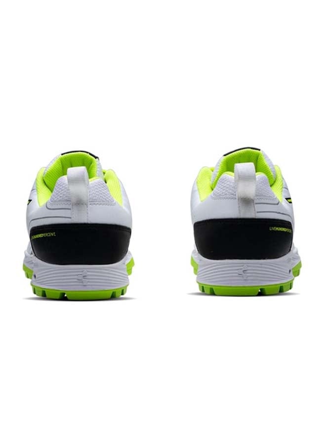 HUNDRED PitchForce Cricket Shoes - White/ Lime/Black - Image 5