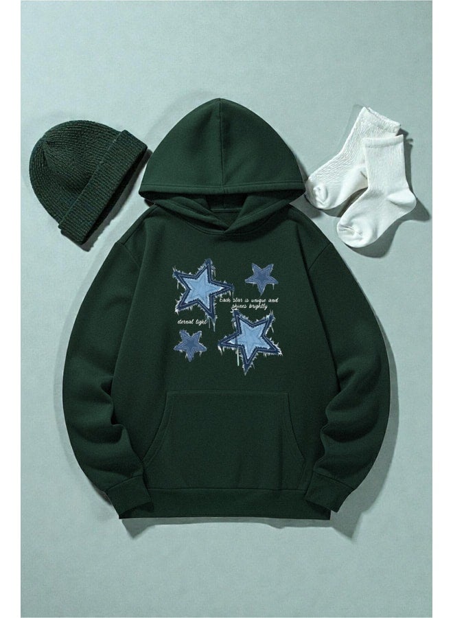 uyguntarz Unisex Eternal Light Printed Oversize Sweatshirt. - Image 1