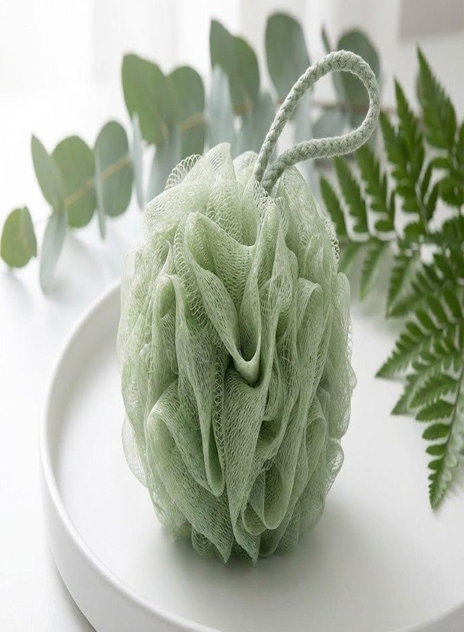 Naxura Bath Sponge Round Loofah for Women & Men | Soft Fluffy Mesh Body Scrubber with Multi-Layer Fibrous Matrix | Gentle Exfoliating Shower Puff for Dead Skin Removal | Skin-Friendly Bath Loofah for Rich Lather & Smooth Skin | Color May Vary - Image 4