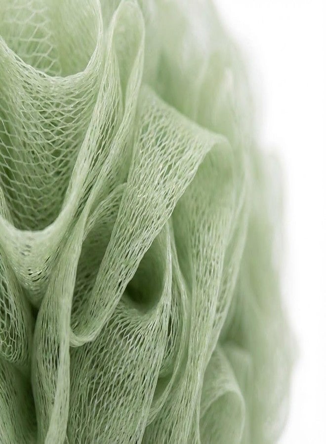 Naxura Bath Sponge Round Loofah for Women & Men | Soft Fluffy Mesh Body Scrubber with Multi-Layer Fibrous Matrix | Gentle Exfoliating Shower Puff for Dead Skin Removal | Skin-Friendly Bath Loofah for Rich Lather & Smooth Skin | Color May Vary - Image 2
