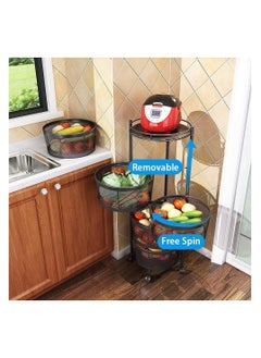 Multi-Layer Movable Storage Shelf - 4-Tier Rotating Kitchen Rack For Fruits Vegetables - pzsku/ZD13954604730F7AB5817Z/45/_/1717749003/f93934dc-3590-4dad-ad6a-2c206291ea78