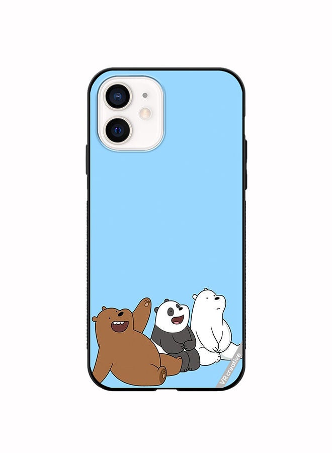 VR CREATIVE Protective Case Cover For Apple iPhone 12 mini 3 Cute Teddy Design Multicolour - Image 1