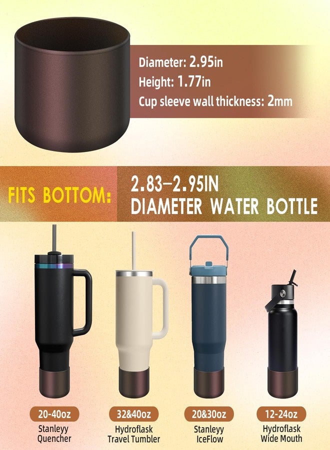 BKBY Chameleon Silicone Water Bottle Boot, Compatible with Stanley Tumbler 20 30 40oz & Hydroflask 12-24oz Bottle, Fit More Bottle/Tumblers 2.8-2.95in Bottom Anti-Slip Protector Rubber Sleeve - Image 2