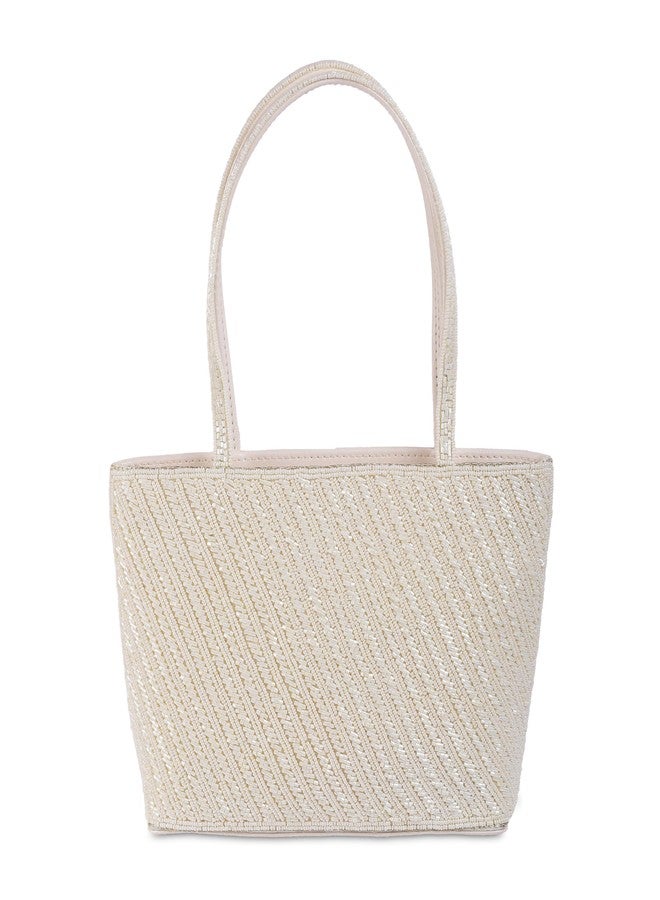 Metro Women's Off-White Synthetic Shoulder Bag For Womens(38-109) - Image 2