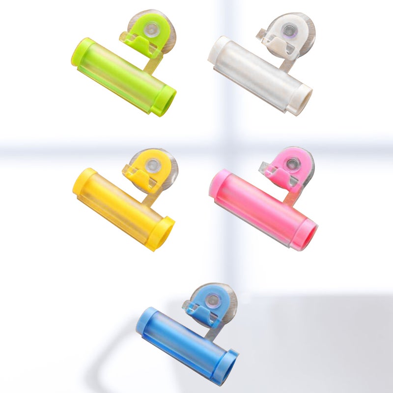 5pcs Reusable Rolling Toothpaste Squeezer Wall Mounted Toothpaste Dispenser Hanging Holder for Home Bathroom Hotel - Image 3