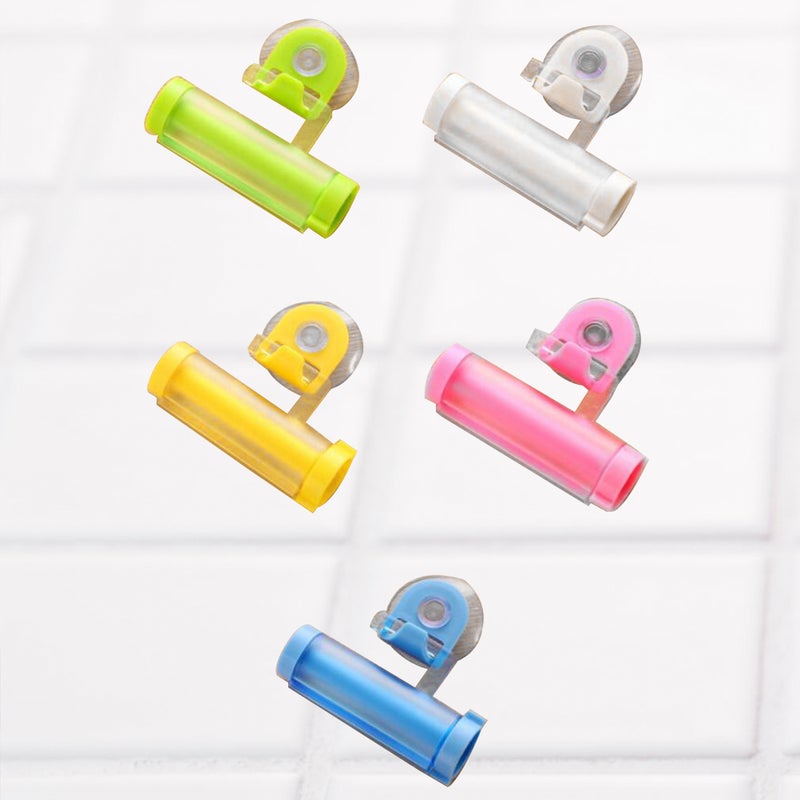 5pcs Reusable Rolling Toothpaste Squeezer Wall Mounted Toothpaste Dispenser Hanging Holder for Home Bathroom Hotel - Image 5