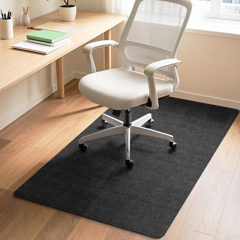 HomeMall HomeMall Office Chair Mat for Hardwood and Tile Floor Computer Chair Mat NonSlip Floor Protector Under Desk Mat for Rolling Chair Slate Black48x36 