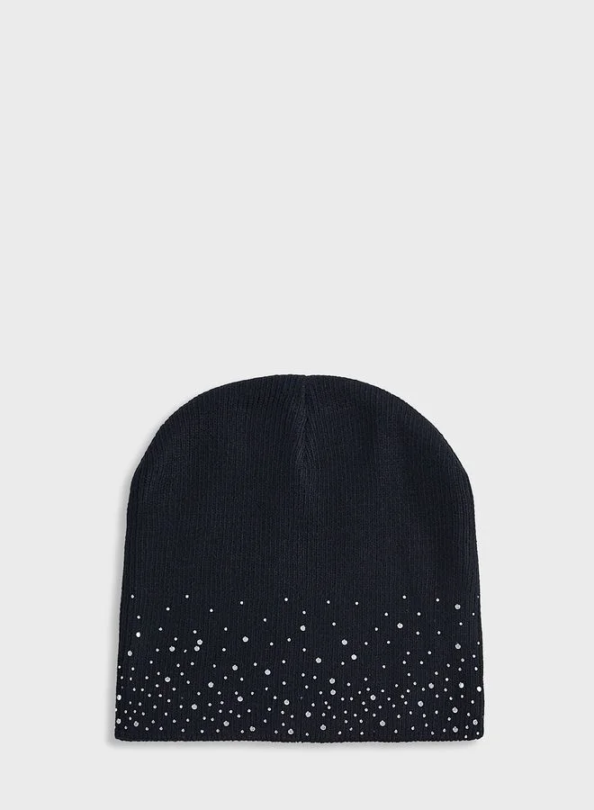 ELLA Diamante Winter Beanie  & Glove Set