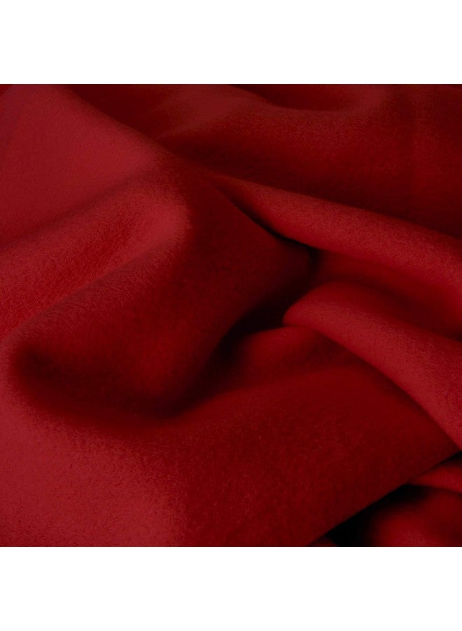 بوراف لايت بطانية سرير من الصوف خفيفة الوزن من Purav Light Singal - للاستخدام في جميع المواسم - مجموعة من قطعتين - لون عنابي + بني - Image 2