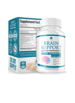 Support Healthy Brain Function with Nootropics, Improve Memory and Boost Focus - Alpha GPC, Lion's Mane Extract, Bacopa Monnieri, Phosphatidylserine, Ginkgo Biloba, Rhodiola Rosea, Huperzine A