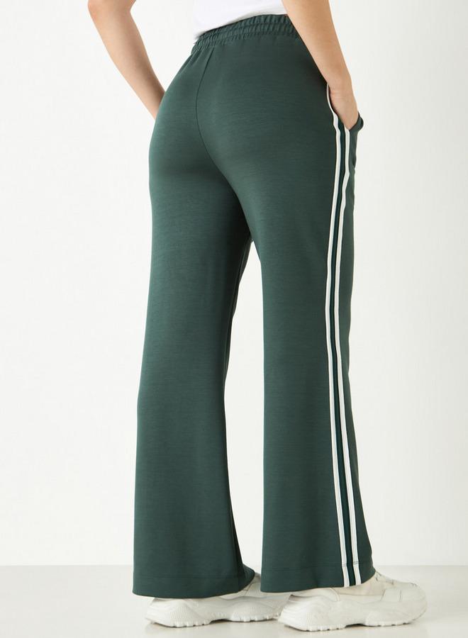 كابا بنطلون رياضي بحزام خصر مطاطي وجيوب ونمط ألواح من كابا - Image 3