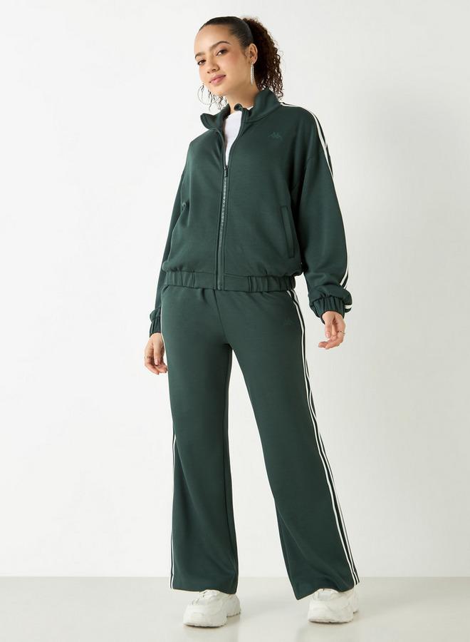 كابا بنطلون رياضي بحزام خصر مطاطي وجيوب ونمط ألواح من كابا - Image 2