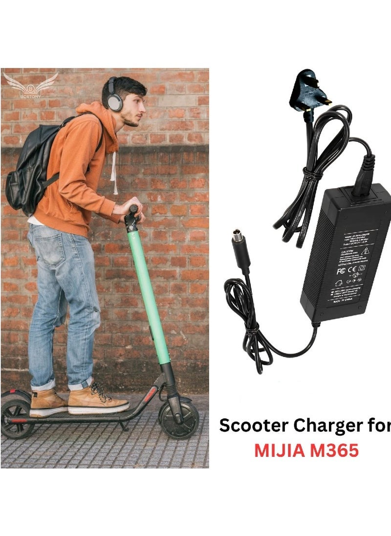 ELTRAZONE Electric Scooter Charger for M365 – Power Supply Adapter Replacement for Electric Skateboard and Scooter – Fast Charging Output, Compact and Portable Design, Overcharge Protection, Durable 42V 2A Battery Charger for Daily Commute Use - Image 4