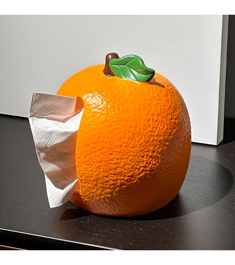 Creative Orange Tissue Holder For Home Kitchen Bathroom Decorative Organizer - Image 4