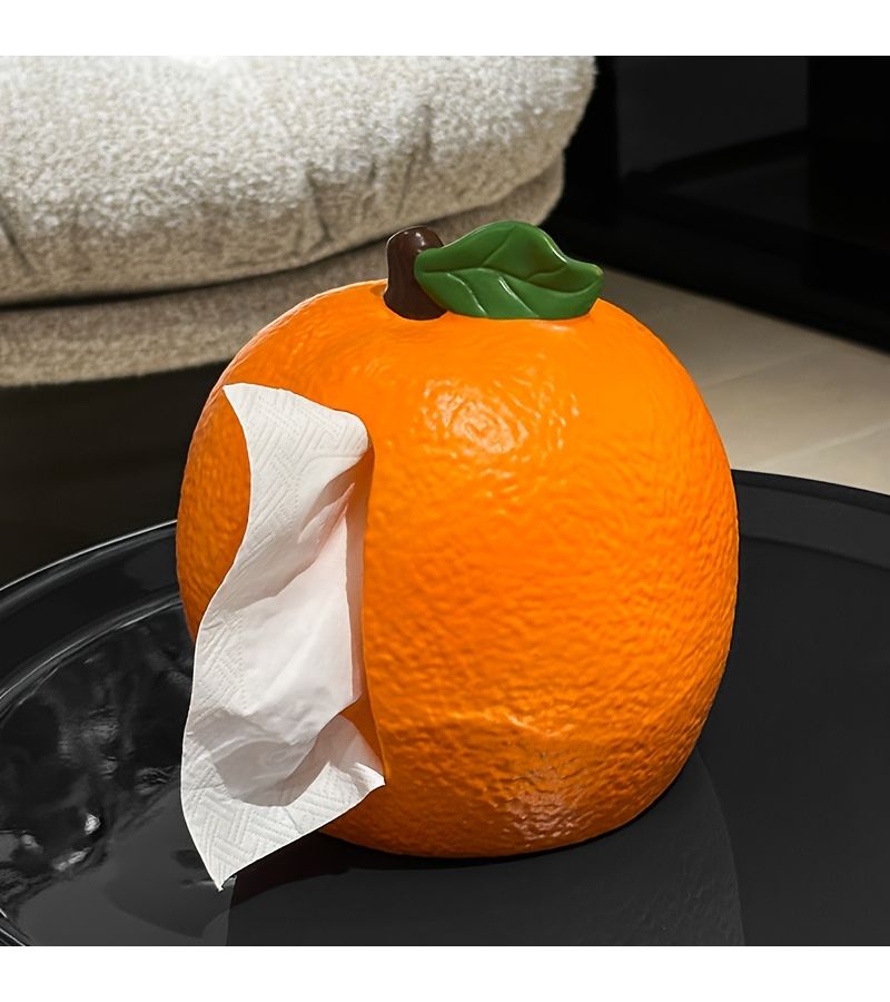 Creative Orange Tissue Holder For Home Kitchen Bathroom Decorative Organizer - Image 5