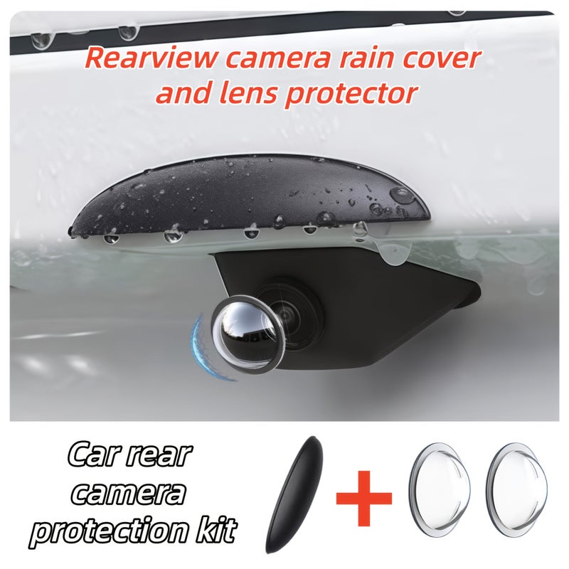 3pcs Panoramic Car Camera Protection Cover Dustproof Scratchproof Hightransparency - Image 1