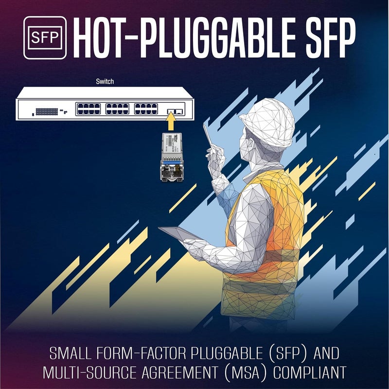 Trend Net SFP+ Single Mode LC Module (20km), TEG-10GBS20, NDAA TAA Compliant, Data Rates up to 10.31Gbps, EMI Design, Lifetime Protection - Image 5
