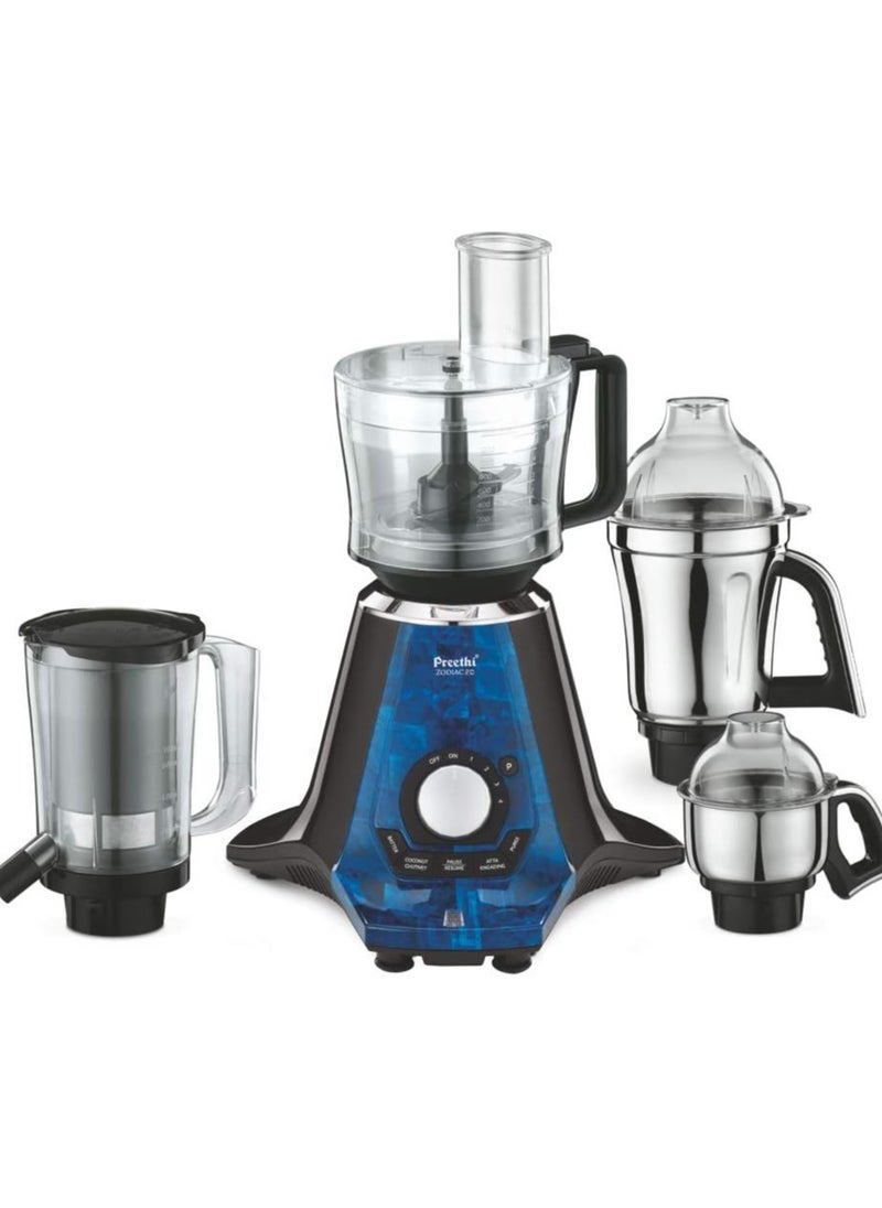 Generic - Preethi Zodiac 2.0 MG235 mixer grinder, 750 watt with 4 jars includes 3 In 1 insta fresh juicer Jar & Master chef food processor Jar (Black) - Image 1