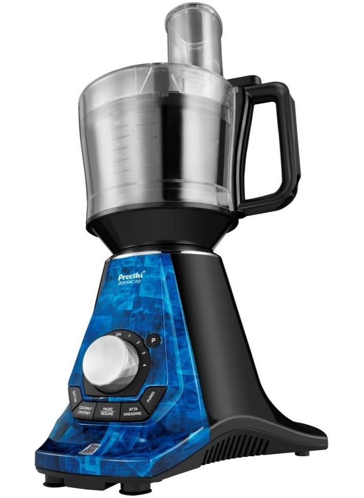 Generic - Preethi Zodiac 2.0 MG235 mixer grinder, 750 watt with 4 jars includes 3 In 1 insta fresh juicer Jar & Master chef food processor Jar (Black) - Image 1