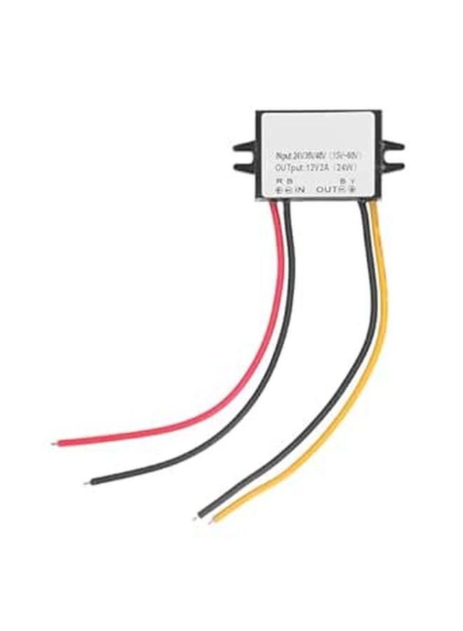 IP67 مقاوم للماء DC 24V 36V 48V إلى 12V 2A محول تنحي للجهد لشرائط LED - Image 1