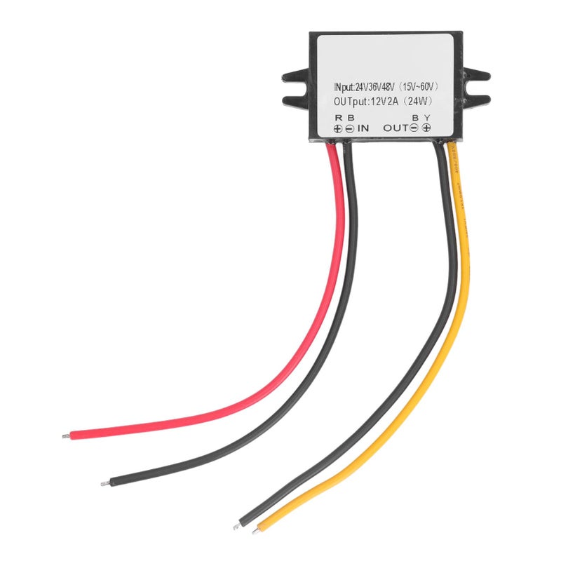 IP67 مقاوم للماء DC 24V 36V 48V إلى 12V 2A محول تنحي للجهد لشرائط LED - Image 2