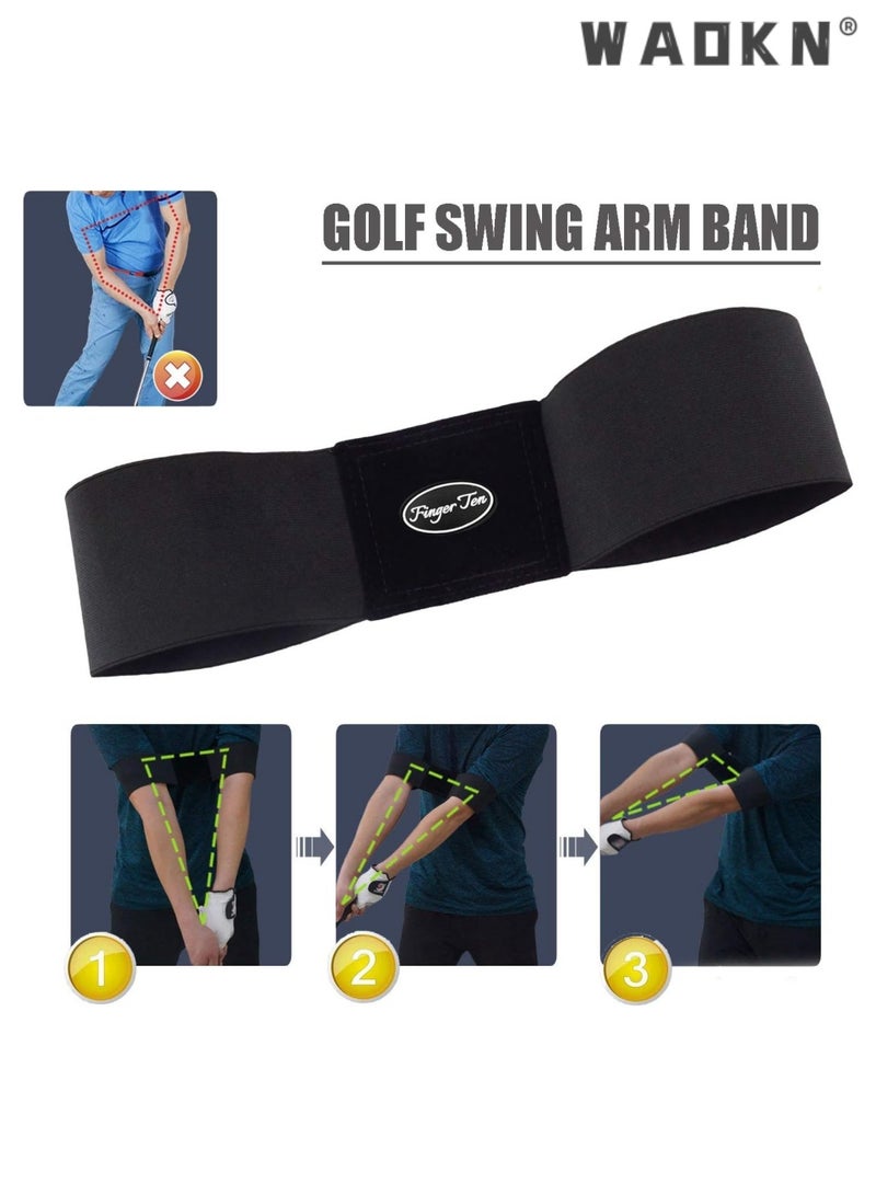 WAOKN Golf Swing Trainer Arm Band, Golf Training Aid for Posture and Alignment Correction, Men, Women & Kids, Value Pack for Improved Swing Mechanics,Ideal Golf Training Tool for Beginners and Pros - Image 2
