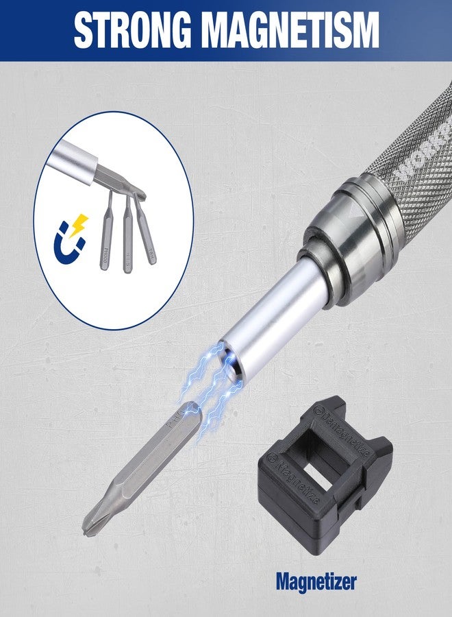 WORKPRO 24 in 1 Small Screwdriver Set with Extendable Pole, Magnetic Mini Repair Tool Kit for Phone, Computer, Watch, Laptop, Macbook, Ring Doorbell, Eyeglass, Electronic - Image 3