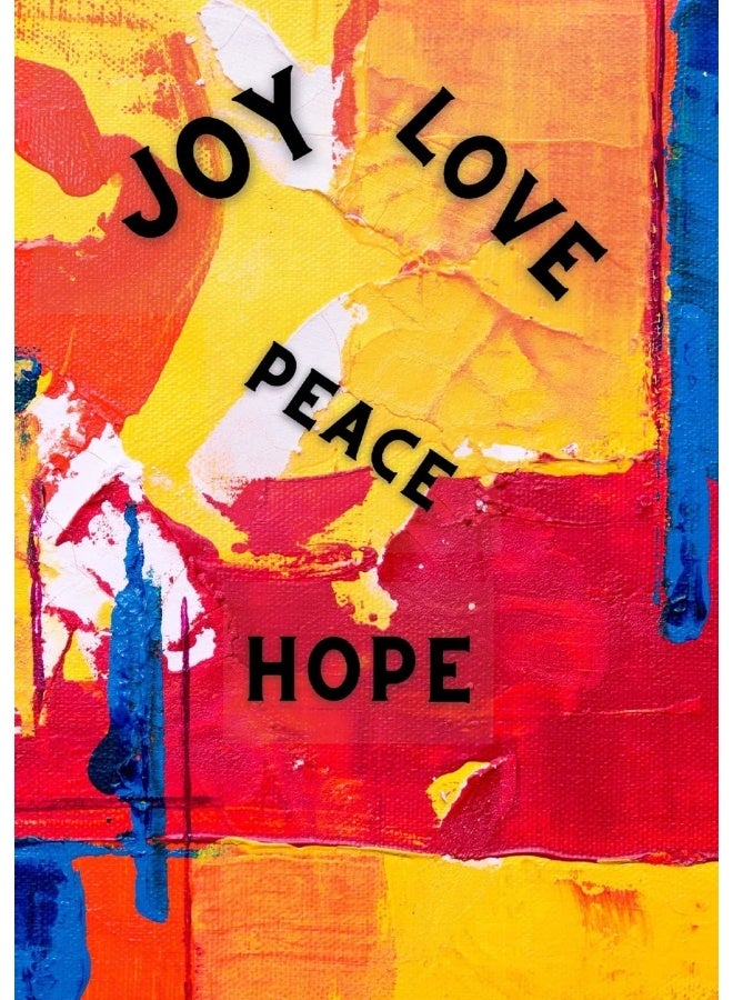 Joy love peace hope notebook: notebook  - Image 1