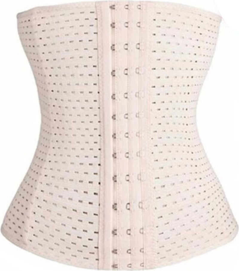 SweetSauna Pregnant Maternity Waist Corset Slimming Tightening Corset Waist Trainer Slimming Belt Shaping Underwire Maternity Corset Beige  - Image 1