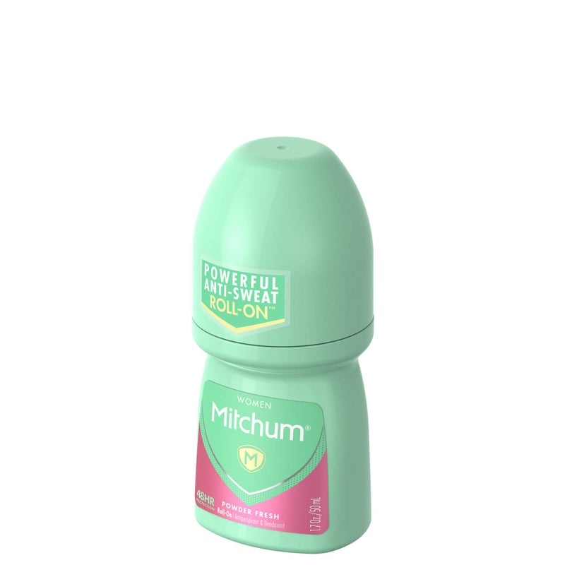 Mitchum Women Antiperspirant Deodorant Roll-On | Powder Fresh | 1.7oz | Pack of 3 - Image 3