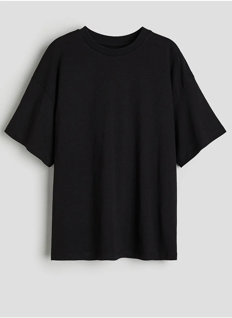 H&M Oversized Cotton Jersey T-Shirt