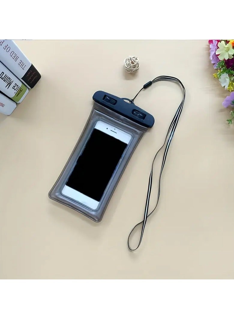 Goolsky 1pc Unisex Transparent Luminous Phone Dry Bag -, For Phones Below 15.24 Cm Perfect For Outdoor Surfing, Swimming, Diving, And Kayaking! - Image 5