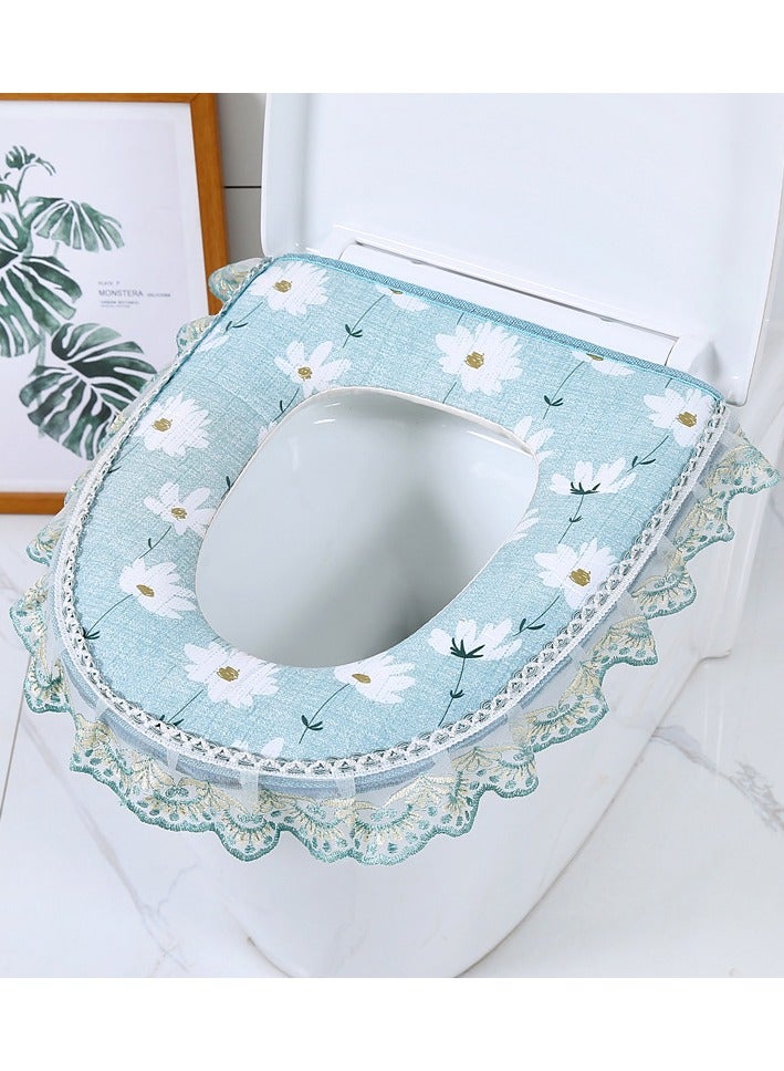 EBMINI New Floral Lace Toilet Seat Cushion 