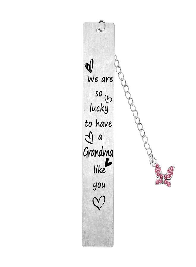 Nimteve Grandma Bookmark from Granddaughter Grandson Gift for Grandma Mother ’s Day Gifts for Grandmother Grandma Birthday Bookmark Gifts Grandma Presents - Image 1