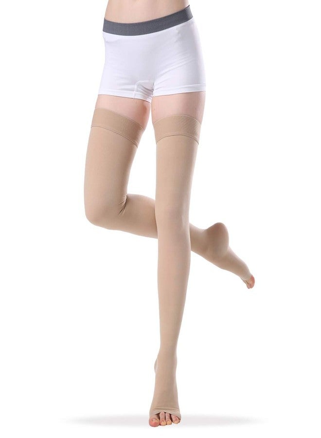 aktive support Aktive Medical Compression Stocking Above Knee with Silicone Band Class II 22-35mm - Image 2