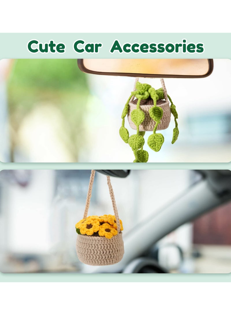 SYOSI 4PCS Beginner Crochet Kit for Hanging Plants, Crochet Potted Plant Kit Adult Crochet Kit with Easy Tutorials DIY Crochet Kit Hanging Plant Crochet Kit DIY Potted Plant Crochet for Adults Beginner  - Image 4
