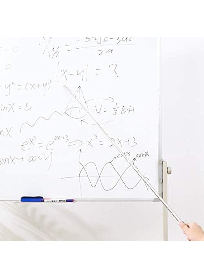 2pcs معلم مؤشر عصا، عصا إشارة قابلة للتوسع للفصول الدراسية. 1m مؤشر التلسكوب القابل للسحب مؤشر اللوحة البيضاء مع الحبال (الأسود والأزرق) - Image 5