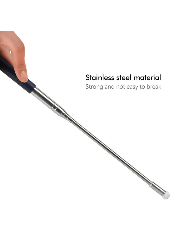 2pcs معلم مؤشر عصا، عصا إشارة قابلة للتوسع للفصول الدراسية. 1m مؤشر التلسكوب القابل للسحب مؤشر اللوحة البيضاء مع الحبال (الأسود والأزرق) - Image 4