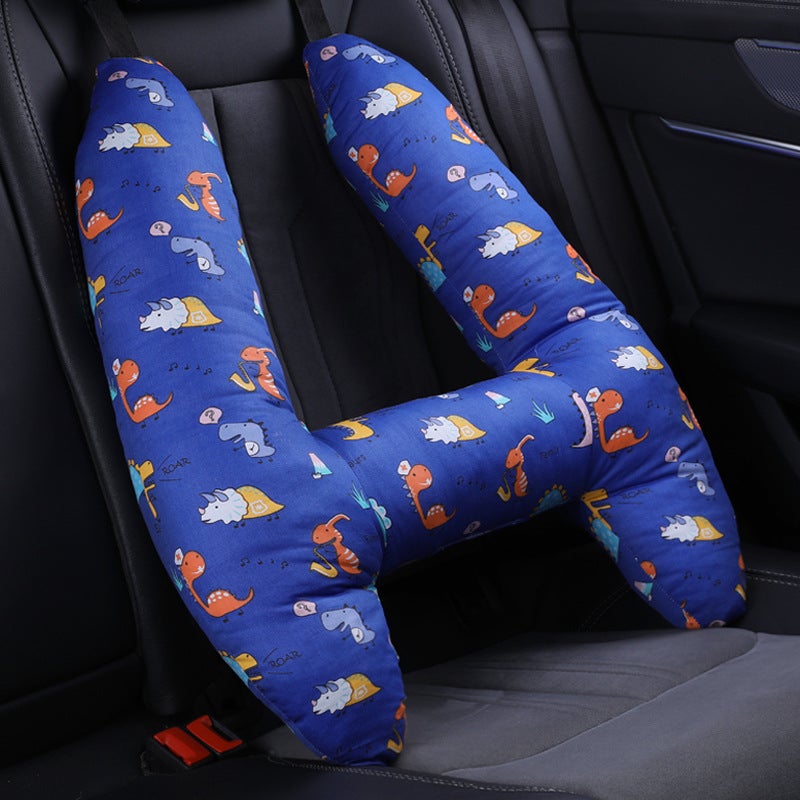 Children's Car Headrest Pillow - Car Sleeping Aid, Neck Support, Shoulder Pillow for Back Seat - Universal  Fit - Image 1