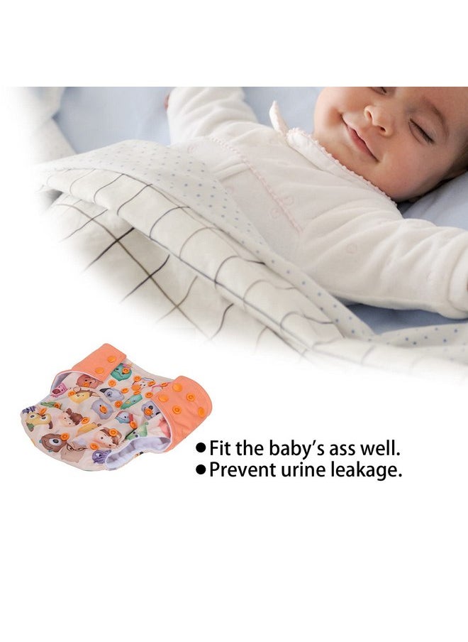 Zerodis Baby Reusable Nappy Diaper, One Size Adjustable Baby Nappy Infant Washable Cloth Diapers for Newborn Children Infant(Cartoons)  - Image 2