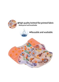 Zerodis Baby Reusable Nappy Diaper, One Size Adjustable Baby Nappy Infant Washable Cloth Diapers for Newborn Children Infant(Cartoons)  - Image 4