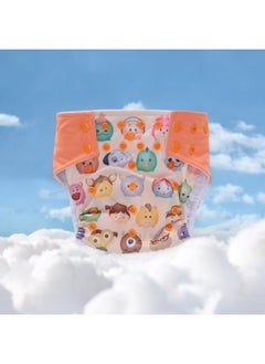 Zerodis Baby Reusable Nappy Diaper, One Size Adjustable Baby Nappy Infant Washable Cloth Diapers for Newborn Children Infant(Cartoons)  - Image 5